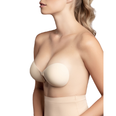 BYE-BRA - SOUTIEN-GORGE INVISIBLE BEIGE BONNET C -