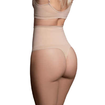 BYE-BRA - FAONNEUR SANS POINTS STYLE STRING BEIGE TAILLE M -