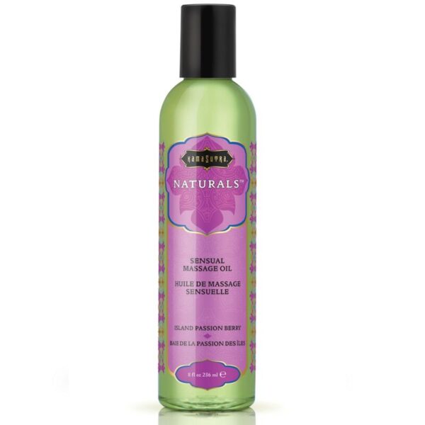 KAMASUTRA - HUILE DE MASSAGE NATURELLE BAIE DE LA PASSION 236 ML -