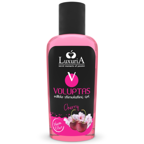 INTIMATELINE LUXURIA - VOLUPTAS GEL DE MASSAGE COMESTIBLE EFFET CHAUFFANT - CERISE 100 ML -