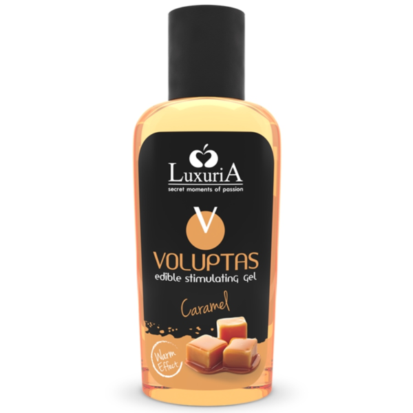 INTIMATELINE LUXURIA - VOLUPTAS GEL DE MASSAGE COMESTIBLE EFFET CHAUFFANT - CARAMEL 100 ML -