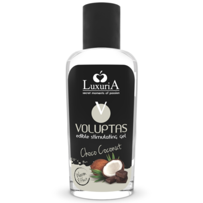 INTIMATELINE LUXURIA - VOLUPTAS GEL DE MASSAGE COMESTIBLE EFFET CHAUFFANT - NOIX DE COCO ET CRÈME 100 ML -