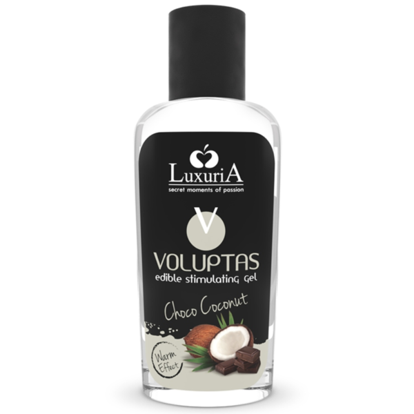 INTIMATELINE LUXURIA - VOLUPTAS GEL DE MASSAGE COMESTIBLE EFFET CHAUFFANT - NOIX DE COCO ET CRÈME 100 ML -