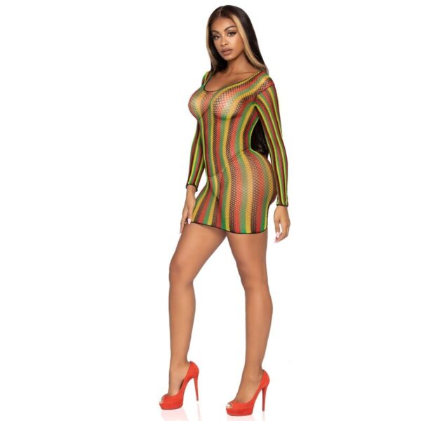 LEG AVENUE - RASTA MINI ROBE TAILLE UNIQUE - – Image 2