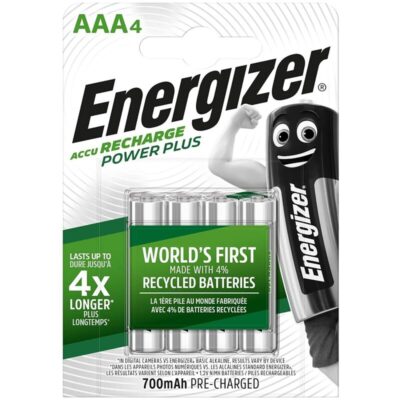 ENERGIZER - PILES RECHARGEABLES AAA4 BLISTER 4 -