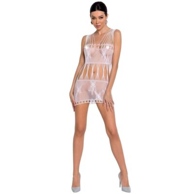 PASSION - FEMME BS090 BODYSTOCKING BLANC TAILLE UNIQUE -