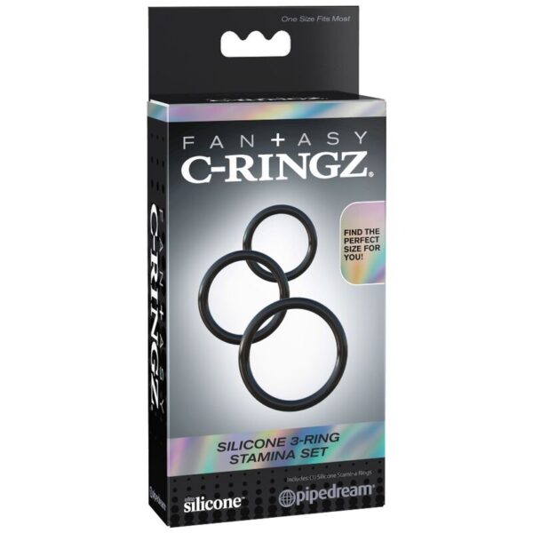 FANTASY C-RINGZ - SILICONE 3 ANNEAUX STAMINA SET - – Image 3