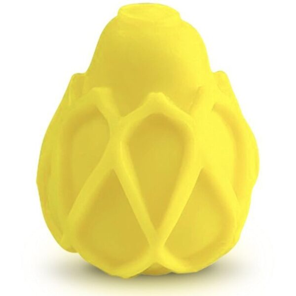 G-VIBE - OEUF MASTURBATEUR TEXTURÉ JAUNE RÉUTILISABLE -