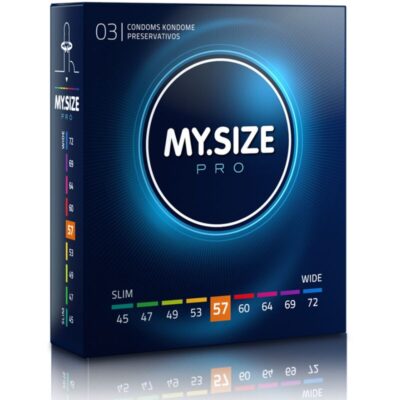 MY SIZE - PRO PRÉSERVATIFS 57 MM 3 UNITÉS -