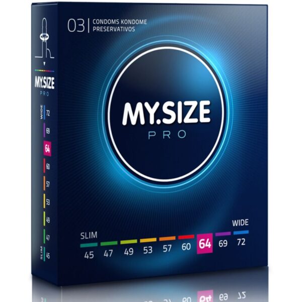 MY SIZE - PRO PRESERVATIFS 64 MM 3 UNITES -
