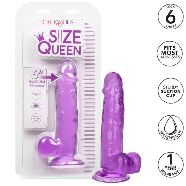 CALIFORNIA EXOTICS - GODE REINE TAILLE VIOLET 15.3 CM - – Image 2