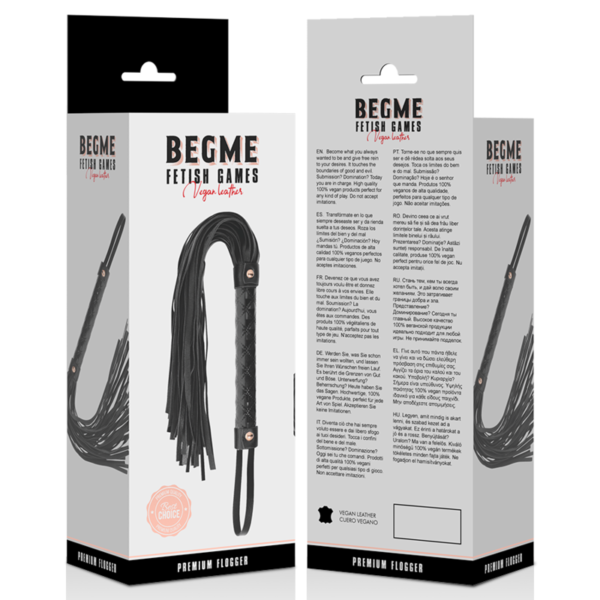 BEGME - BLACK EDITION FLOGGER EN CUIR VEGAN - – Image 5