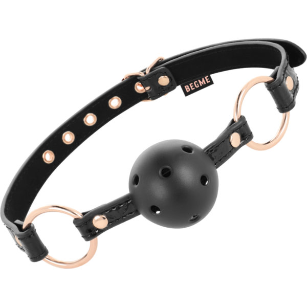 BEGME - BLACK EDITION BALL GAG CUIR VEGAN -