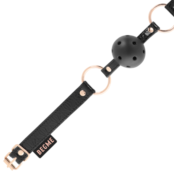 BEGME - BLACK EDITION BALL GAG CUIR VEGAN - – Image 3