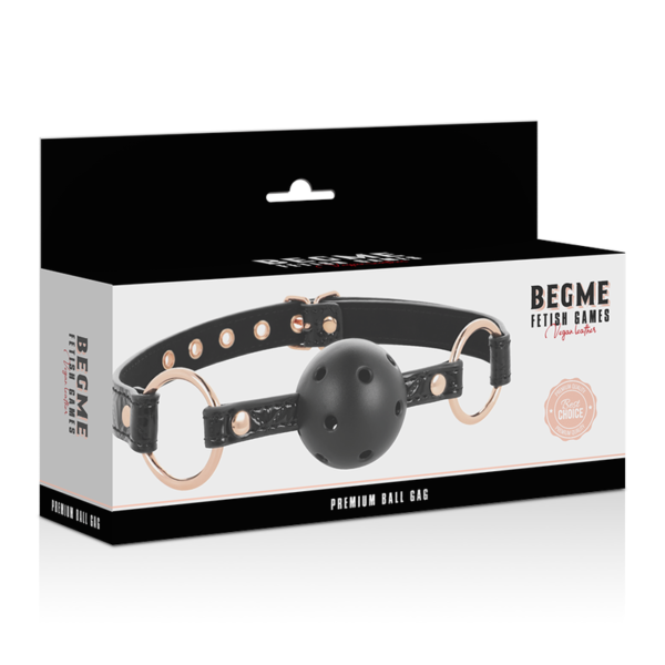 BEGME - BLACK EDITION BALL GAG CUIR VEGAN - – Image 5