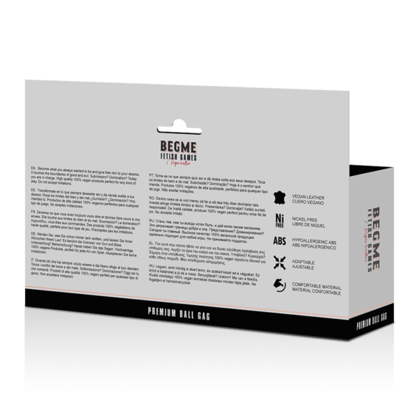BEGME - BLACK EDITION BALL GAG CUIR VEGAN - – Image 6