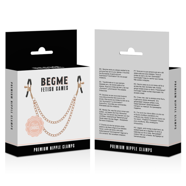 BEGME - BLACK EDITION PREMIUM PINCES À TÉTONS AVEC CHAÎNE - – Image 4