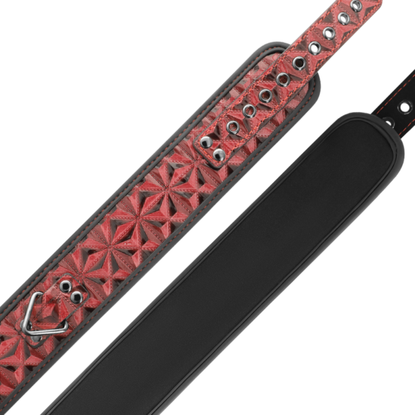 BEGME - COLLIER EN CUIR VÉGAN PREMIUM ÉDITION ROUGE AVEC DOUBLURE EN NÉOPRÈNE - – Image 4