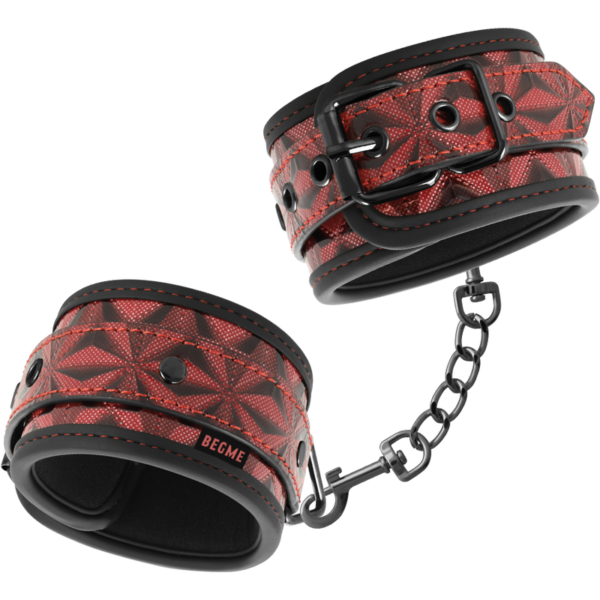 BEGME - MENOTTES PREMIUM ÉDITION ROUGE AVEC DOUBLURE EN NÉOPRÈNE -