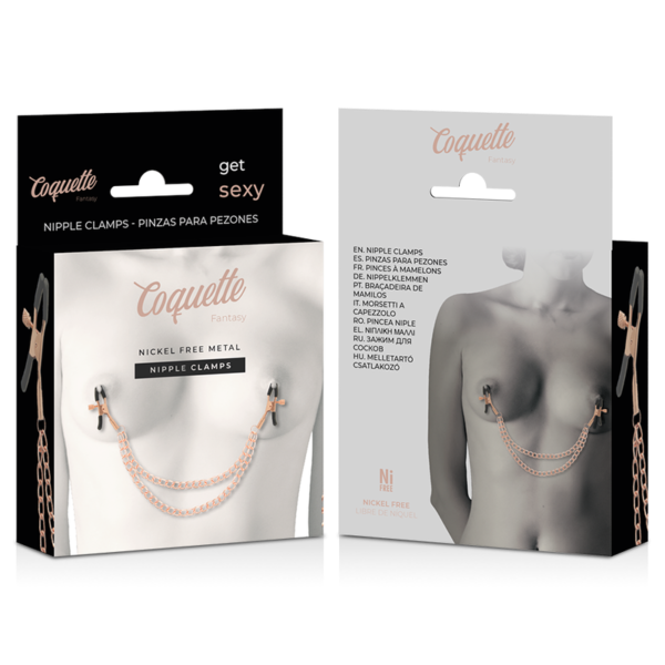 COQUETTE - CHIC DESIRE PINCES  METELONS FANTAISIE EN MÉTAL AVEC CHAÎNE - – Image 6