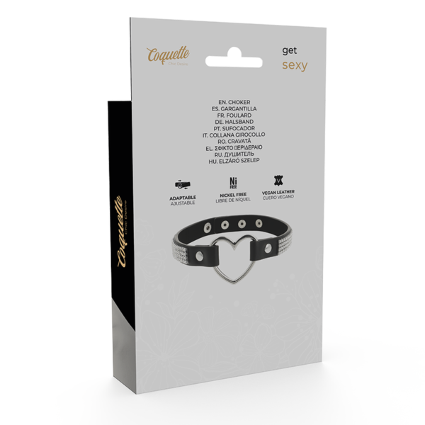 COQUETTE - CHIC DESIRE RAS DE COU EN CUIR VEGAN AVEC COEUR - – Image 6