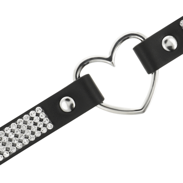 COQUETTE - CHIC DESIRE RAS DE COU EN CUIR VEGAN AVEC COEUR - – Image 4