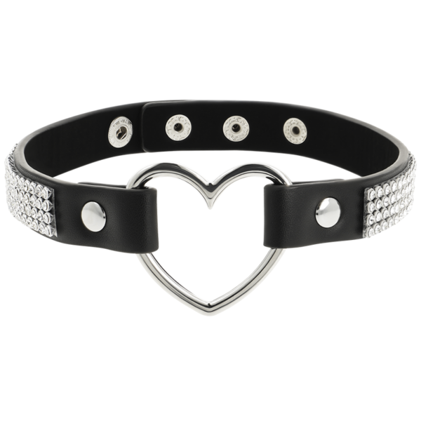 COQUETTE - CHIC DESIRE RAS DE COU EN CUIR VEGAN AVEC COEUR - – Image 3