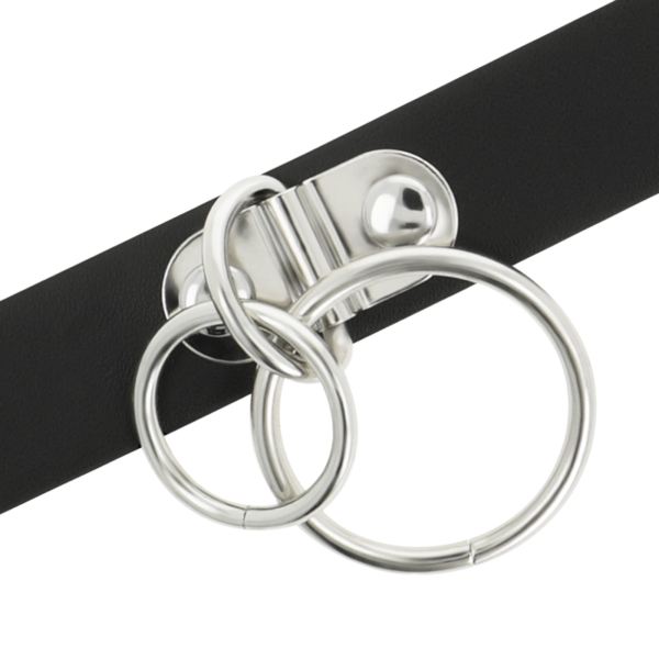 COQUETTE - CHIC DESIRE RAS DE COU DOUBLE ANNEAU EN CUIR VÉGAN - – Image 4