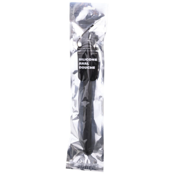 ALL BLACK - DOUCHE ANAL SILICONE SISTEMA STOPPER 27 CM - – Image 2
