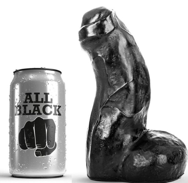 ALL BLACK - DONG RÉALISTE NOIR 17 CM -