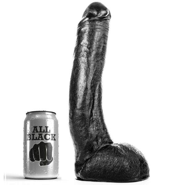 ALL BLACK - DONG 29 CM CURVADO -