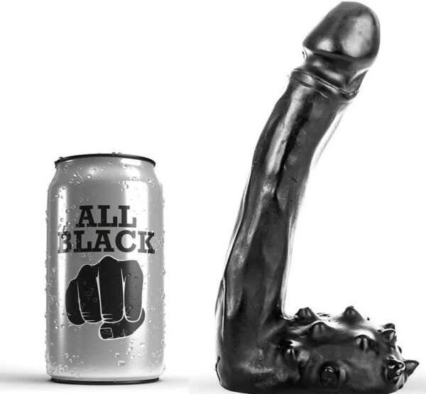ALL BLACK - GODE RÉALISTE 19 CM -