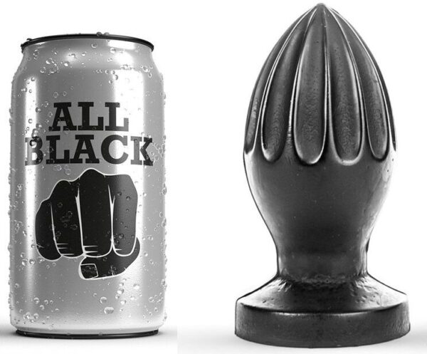ALL BLACK - PLUG ANAL 12 CM -