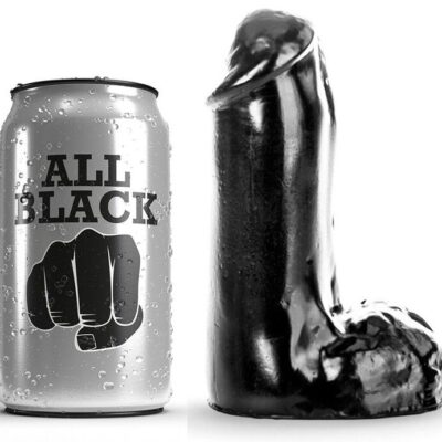 ALL BLACK - GODE RÉALISTE 13 CM -