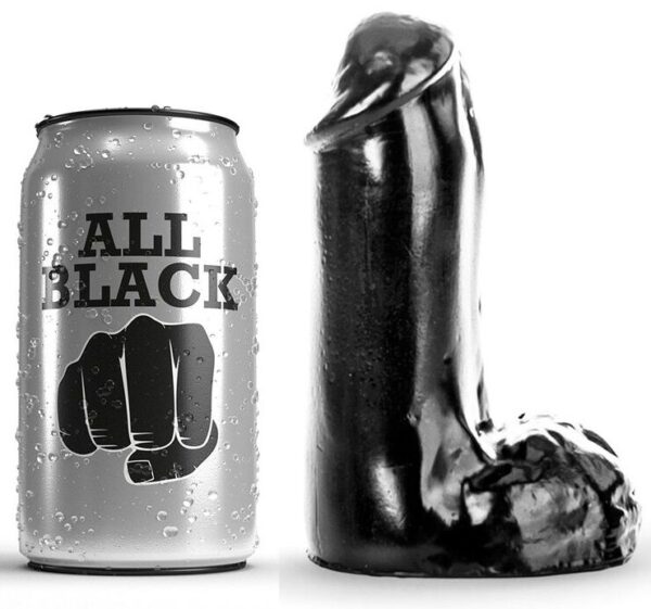 ALL BLACK - GODE RÉALISTE 13 CM -