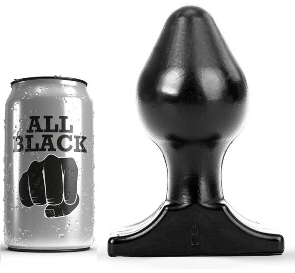 ALL BLACK - PLUG ANAL 16X8 CM -