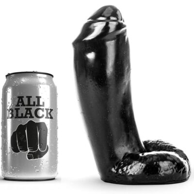 ALL BLACK - GODE RÉALISTE 18 CM -