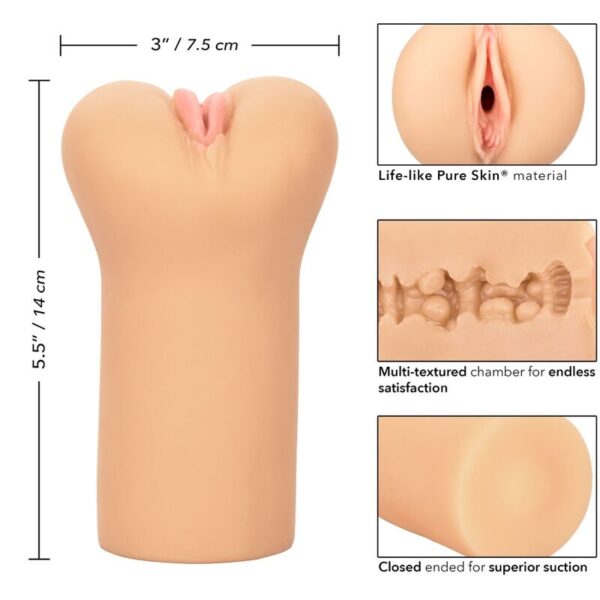 CALIFORNIA EXOTICS - BOUNDLESS VULVA STROKER - PEAU CLAIRE - – Image 5