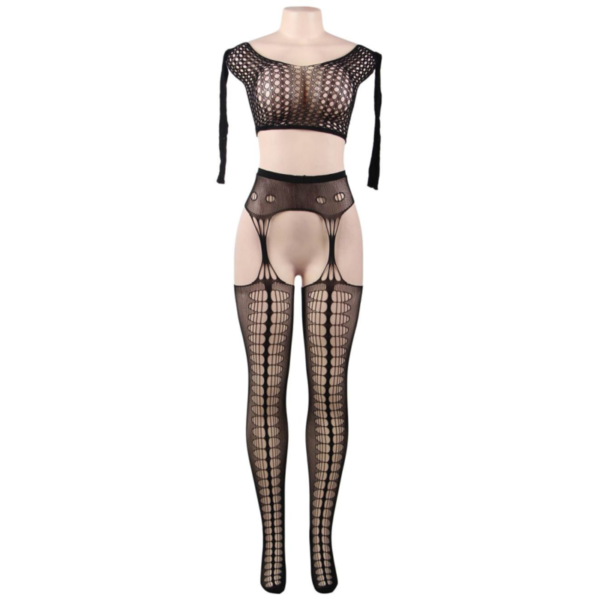 QUEEN LINGERIE - BODYSTOCKING HAUT MANCHES LONGUES S/L - – Image 4