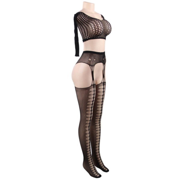 QUEEN LINGERIE - BODYSTOCKING HAUT MANCHES LONGUES S/L - – Image 5