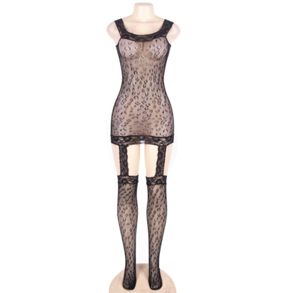 QUEEN LINGERIE - BODYSTOCKING STYLE LÉOPARD S/L - – Image 5