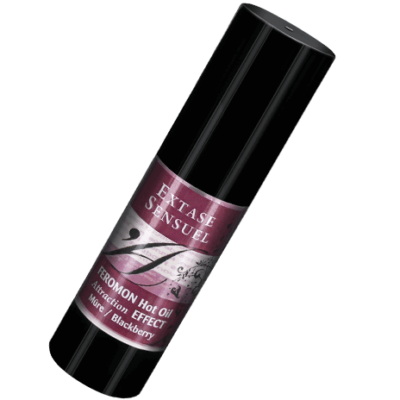 EXTASE SENSUAL - HUILE DE MASSAGE EFFET CHAUFFANT AUX PHÉROMONES DE MÛRE 30 ML -