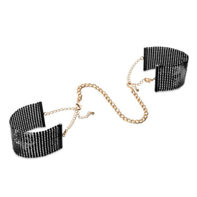 BIJOUX - DÉSIR MÉTALLIQUE MENOTTES EN MAILLE MÉTAL NOIR -