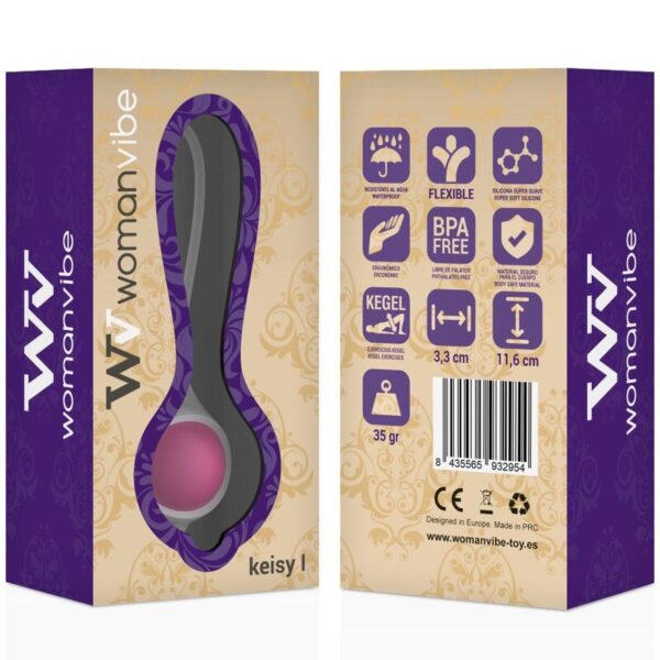 WOMANVIBE - KEISY I BALL GEISHA SILICONE - ROSE - – Image 4