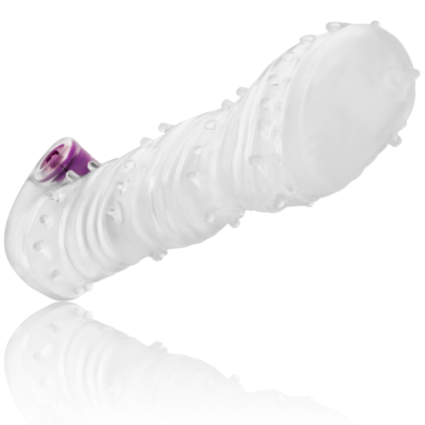 OHMAMA - GAINE PÉNIS TEXTURÉE AVEC BALLE VIBRANTE À POINT LARGE -