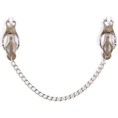 OHMAMA FETISH - PINCES MÉTALLIQUES AVEC CHAÎNE -