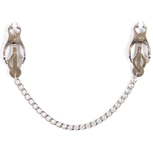 OHMAMA FETISH - PINCES MÉTALLIQUES AVEC CHAÎNE -