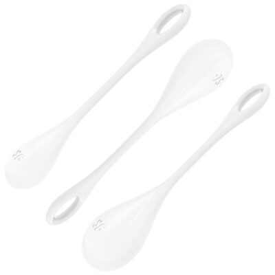 SATISFYER - ENSEMBLE ENTRAÎNEMENT YONI POWER 1 BLANC -