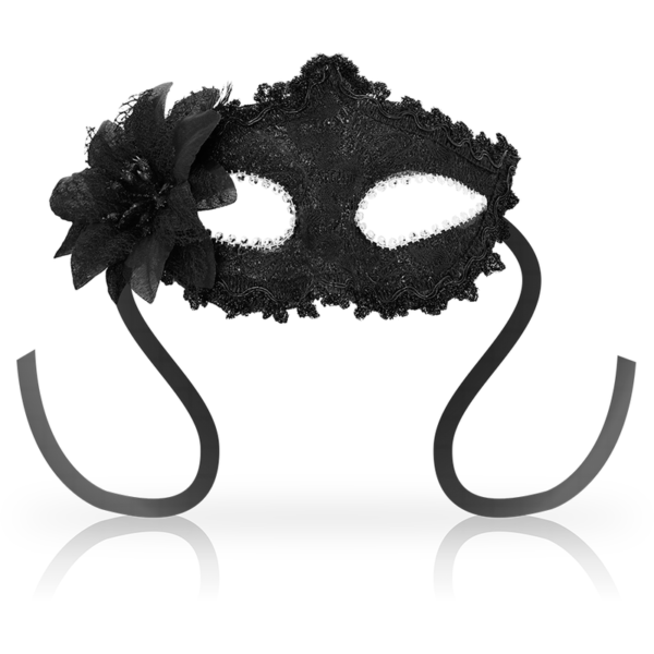 OHMAMA - MASQUES ANTIZAZ FLEUR CÔTÉ STYLE VÉNITIEN - NOIR -