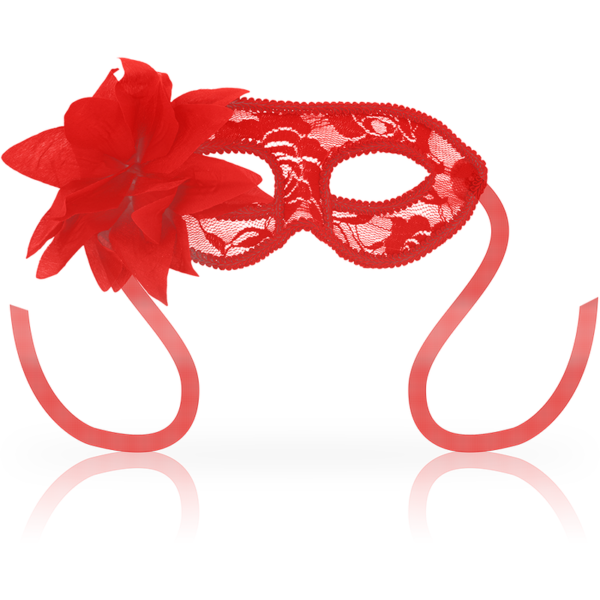 OHMAMA - MASQUES MASQUES DENTELLE ET FLEUR ROUGE -
